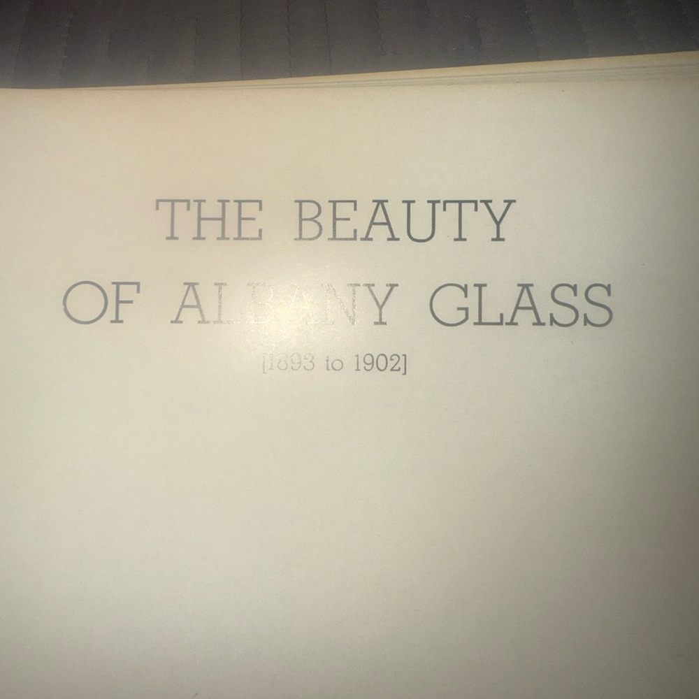 Book of History of Albany, Indiana, Glass